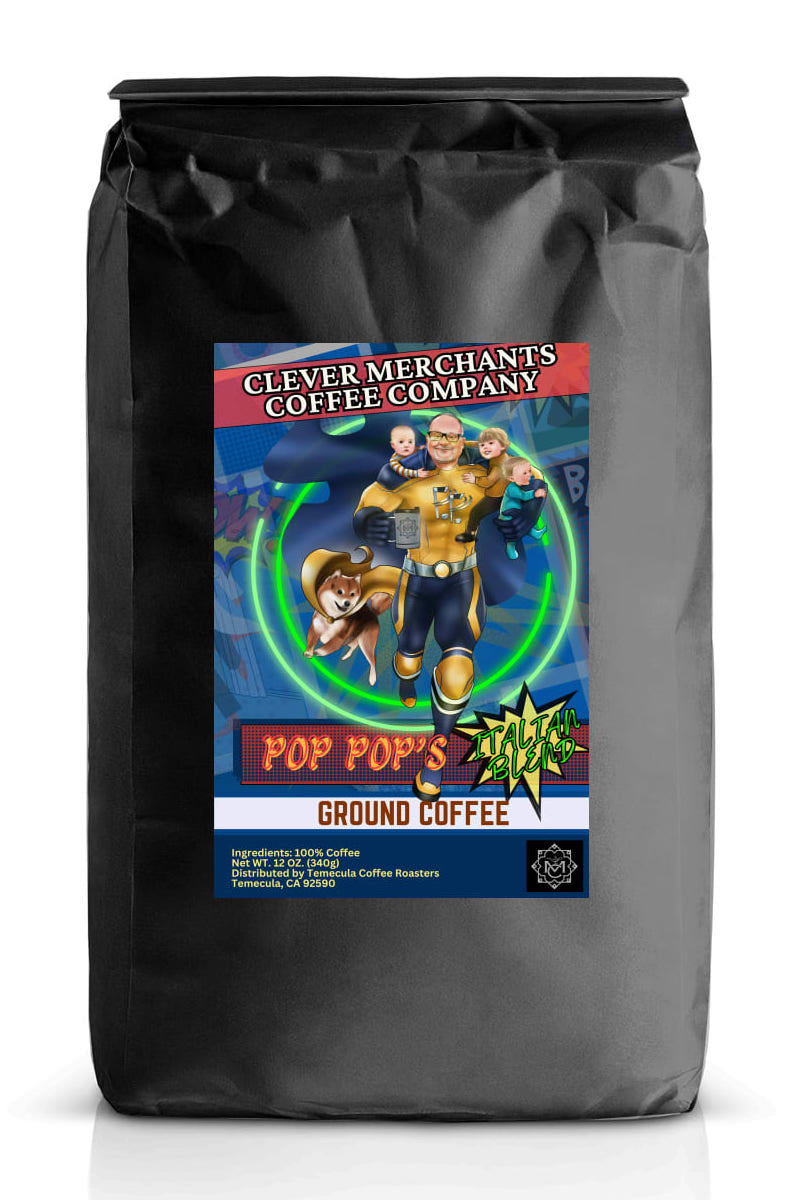 Italian Ground Coffee Blend | Pop Pop’s Coffee | The Clever Merchants